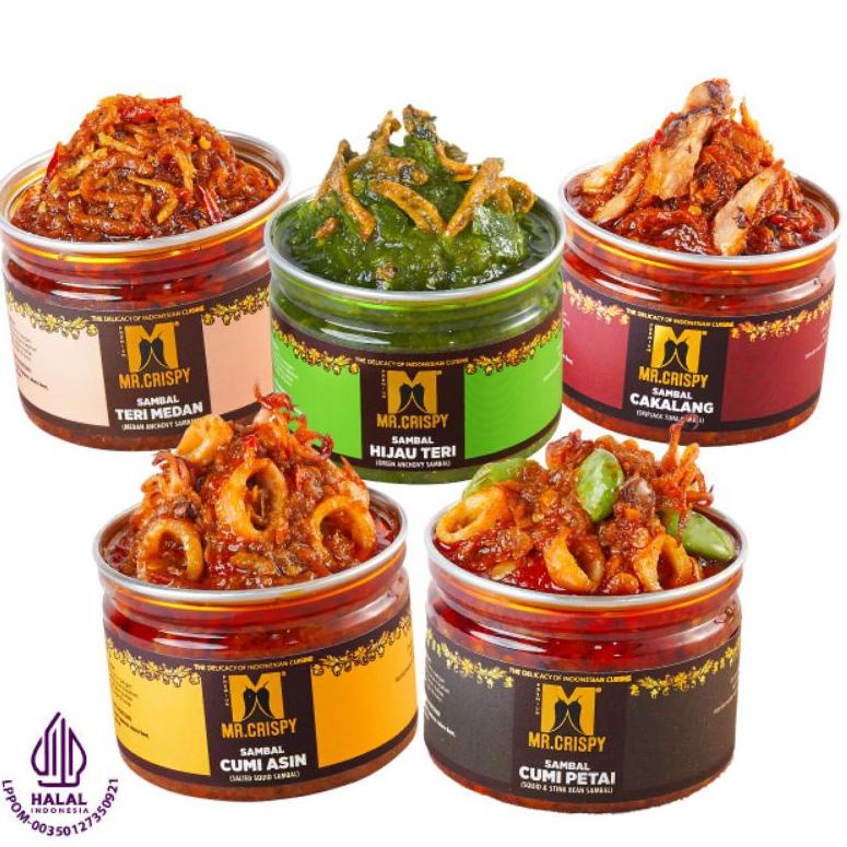 

2.2 HARGA GROSIR Sambal Cumi Asin/Pete/Bajak Ebi/Teri Medan Sambel Mr.Crispy Lebih Hemat