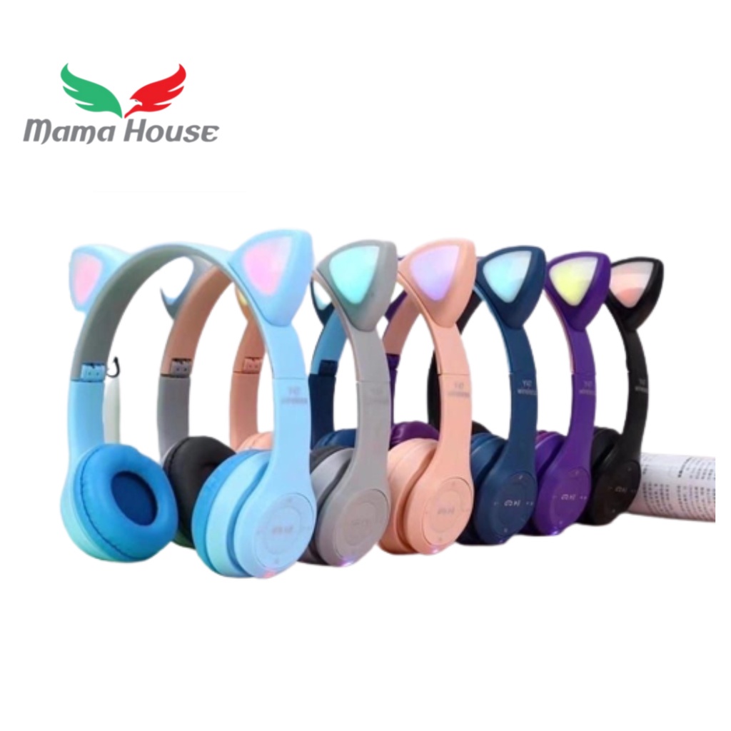 Headset Bluetooth Gaming Karakter Kucing