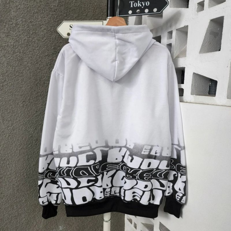 Zipper white print