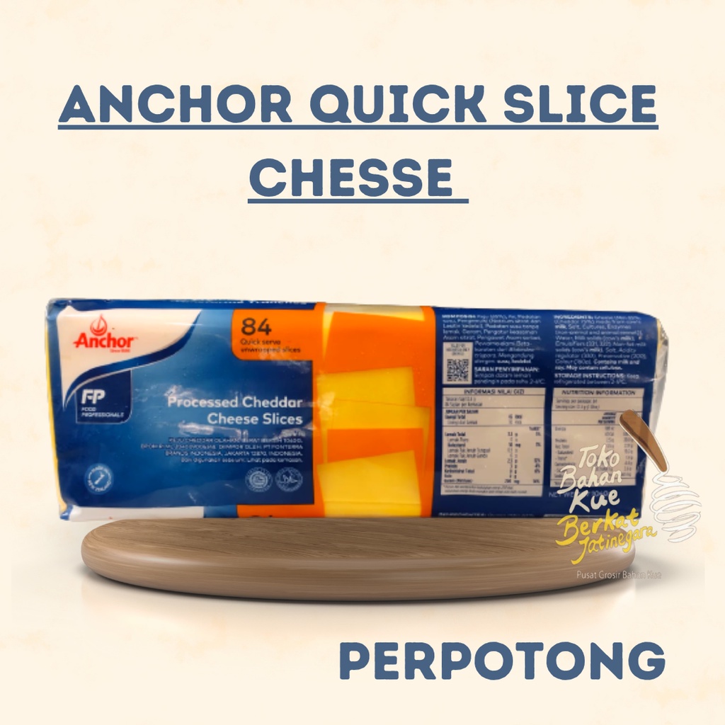 ANCHOR QUICK SLICES COLOURED / KEJU QUICK MELT POTONGAN ISI 28 SLICES