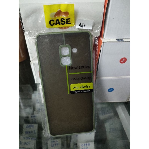 Case Aero My Choice Samsung A8 Plus A8+ Case Silikon Dove Pelindung Camera