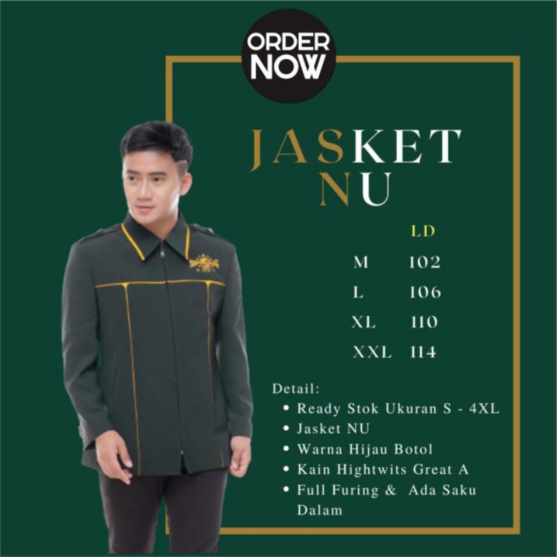 Jaket NU Terbaru Jasket NU Jas Jaket NU Semi Jasket NU Semi Jas NU Jas NU Nahdlatul Ulama Jaz NU Ori