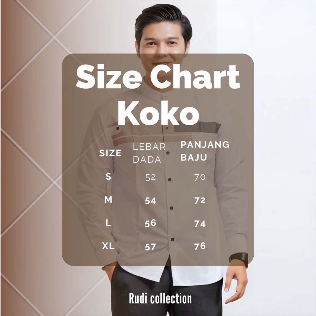 Baju Koko Pria Hadroh Warna Kunyit Kombinasi Motif Yordan Lengan Panjang Warna Putih S M L XL