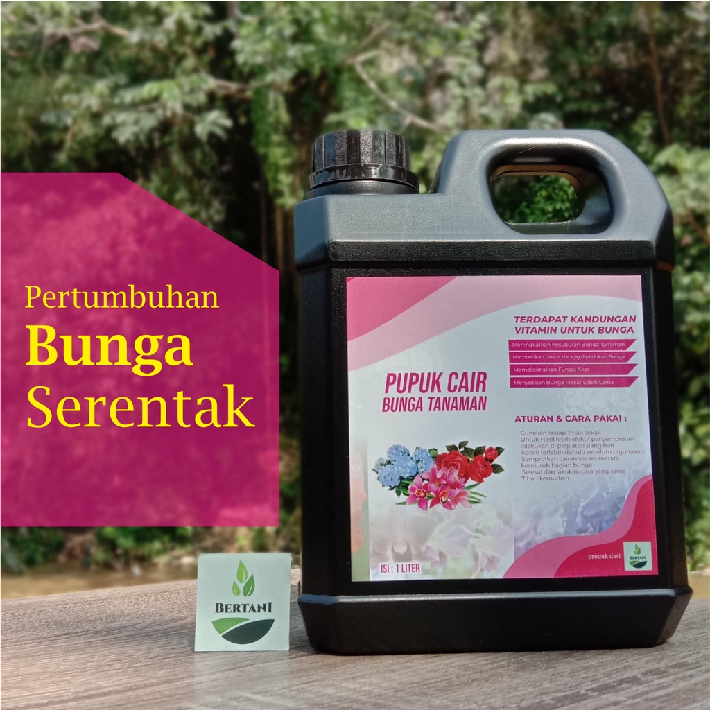 Pupuk Bunga Tanaman Hias | MEMPERKOKOH BATANG DAN JARINGAN BUNGA (REFILL 1 LITER)