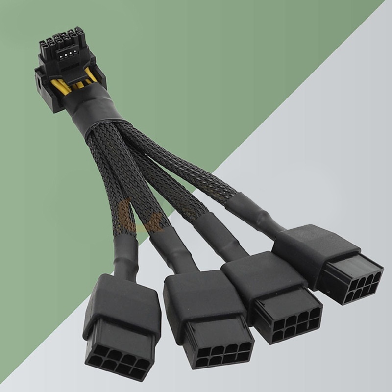 Kabel Ekstensi Konektor btsg 4x8pin Ke 16Pin (12+4) PCI-e 5.0 12VHPWR Untuk RTX4090