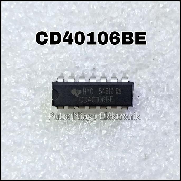 ic CD40106BE Dip 14 pin CD40106 / TC40106 / HEF40106 / HCF40106 putr4n14 Ayo Beli