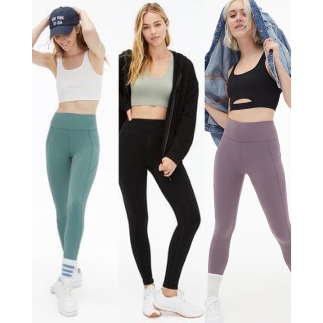Leging olahraga wanita / AEROPOSTALE sport pocket legging