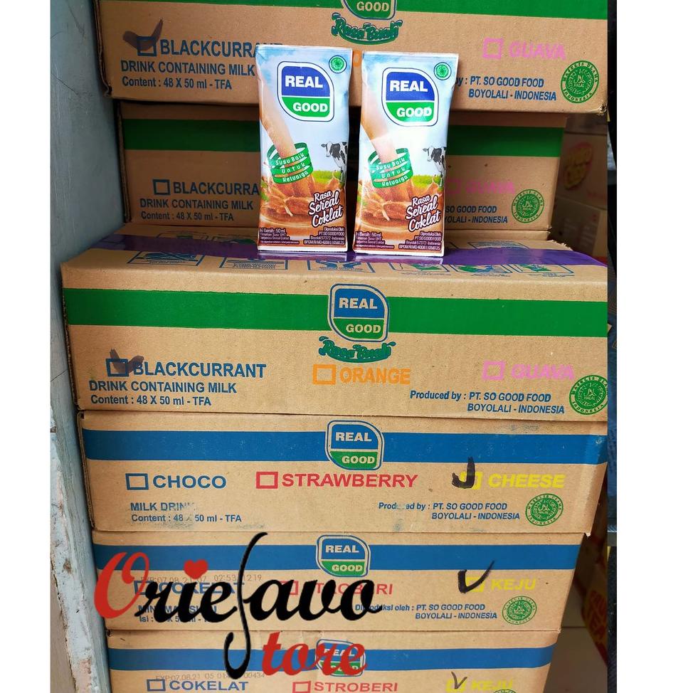 

Best Terlaris.. Real Good 50 ml (1 Dus Isi 48 Pcs) 0JT