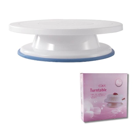 MEJA PUTAR/ALAS TATAKAN KUE ULANG TAHUN UNTUK DEKORASI KUE/CAKE TURNTABLE PUTAR