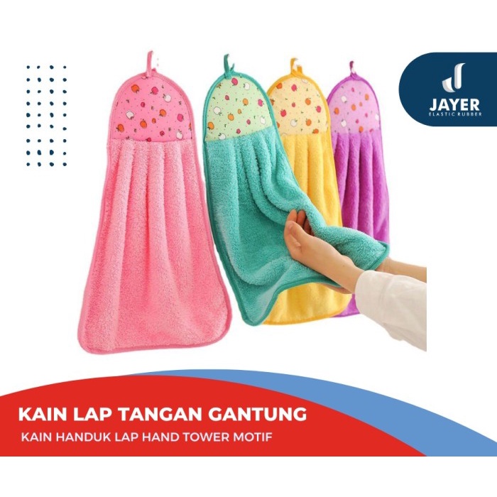 Kain Lap handuk Microfiber lap Tangan handuk gantung Serbaguna