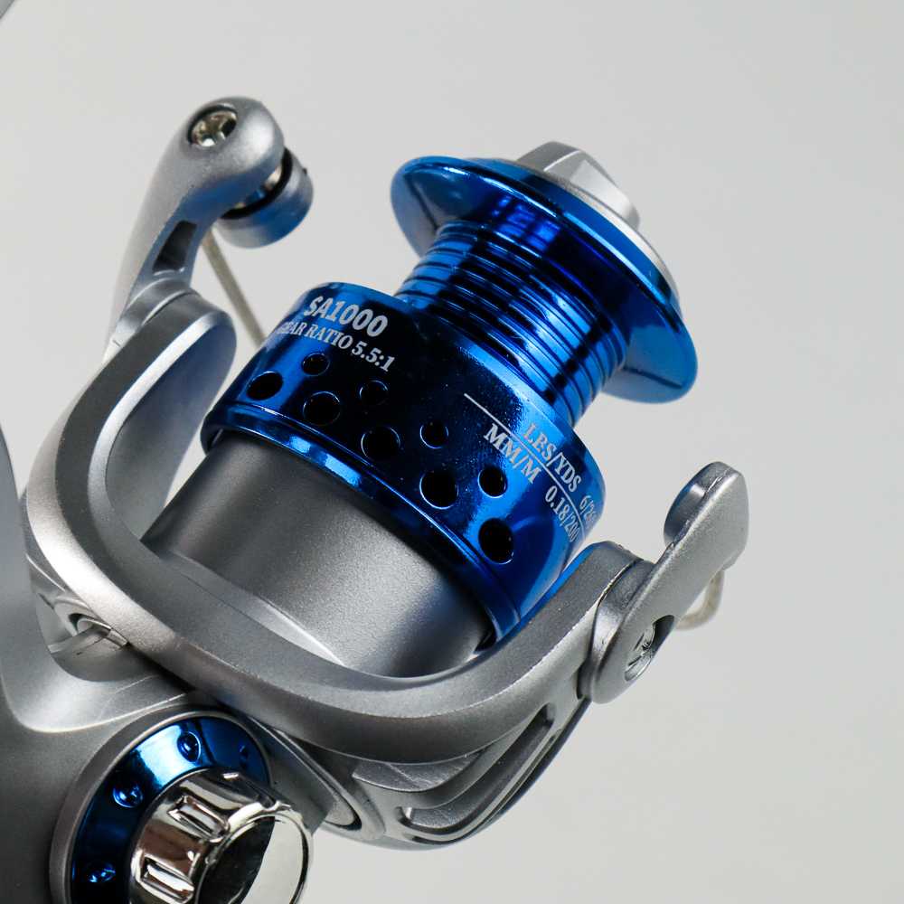 YUMOSHI Reel Gulungan Pancing Spinning Fishing Reel 5.5:1 Gear Ratio