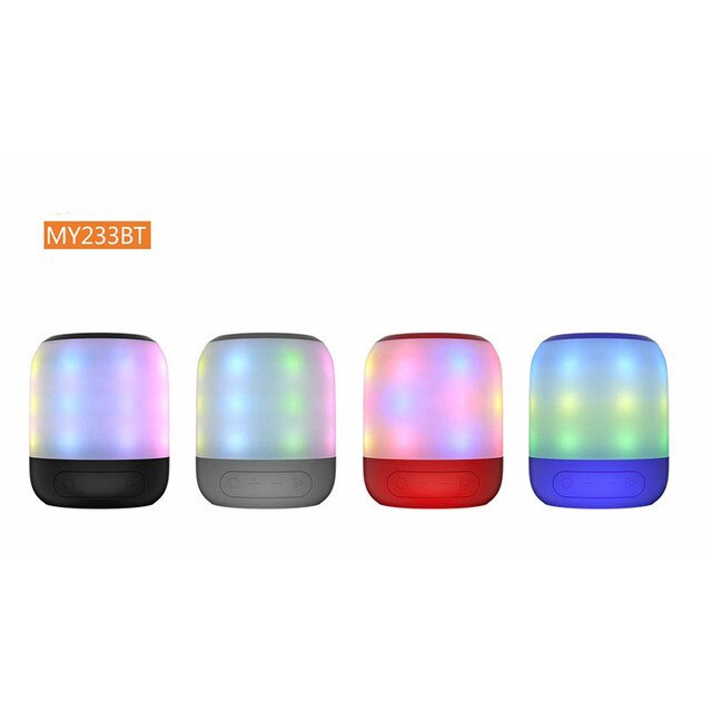 Speaker Bluetooth Lampu LED Portable WIRELESS MY-233 MUSIC BOX BLUETOOTH