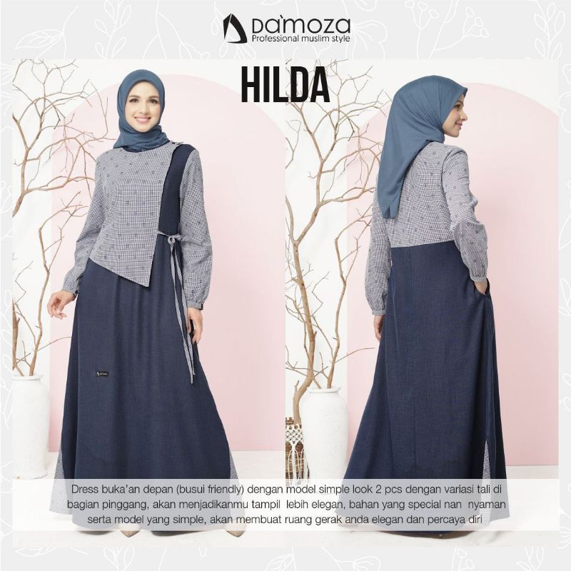 COUPLE DAMOZA HILDA DAN HIKMAL GAMIS HILDA KOKO HIKMAL NAVY DAN DARK NAVY