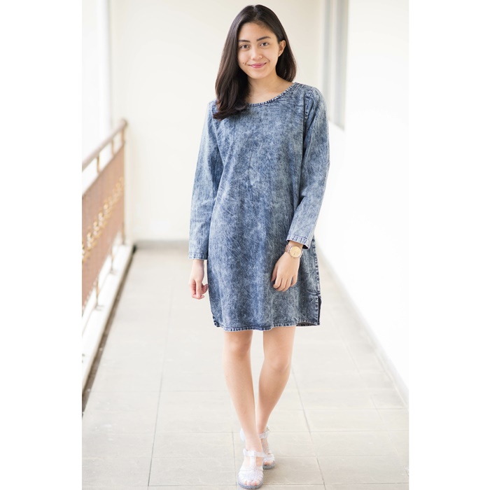 Myrubylicious ORTEGA ACID DENIM DRESS KODE D959