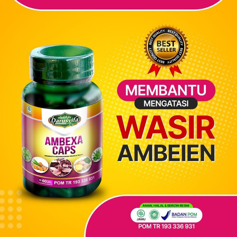 KAPSUL AMBEXA SOLUSI ATASI WASIR / AMBEXA KAPSUL HERBAL AMBEIEN DAN WASIR / AMBEXA KAPSUL / HERBAL W