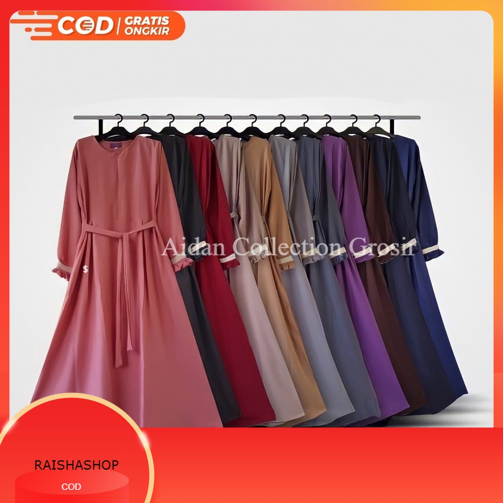 COD Gamis Katun Polos Toyobo Ori Premium Busui Jumbo Murah Terbaru Kekinian