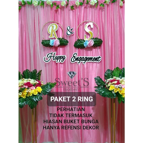 Paket Backdrop Dekorasi Lapis Tile Dekorasi Lamaran Nikahan