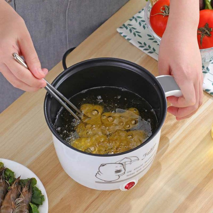 panci listrik COOKER ELEKTRIK Praktis Panci Traveling Mini alat masak untuk anak kos(E6J6) Panci Lis