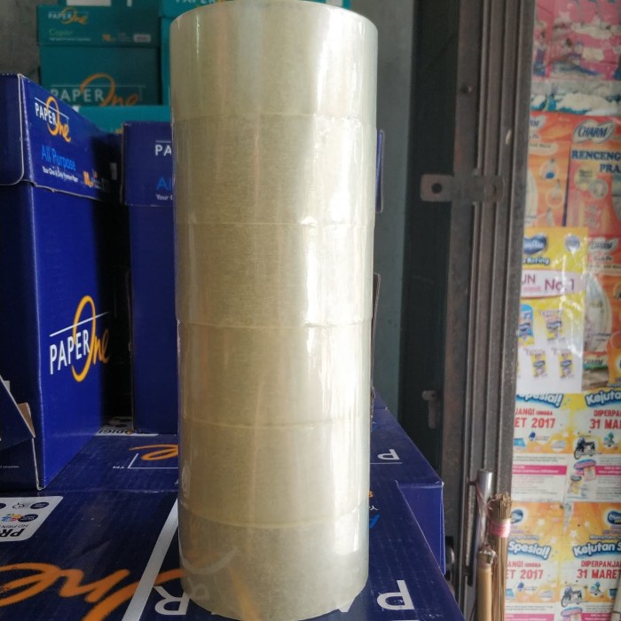 

Selotip Lakban Bening Goldtape 2 Inch ( Isi 6 Pcs / 1 Slop )