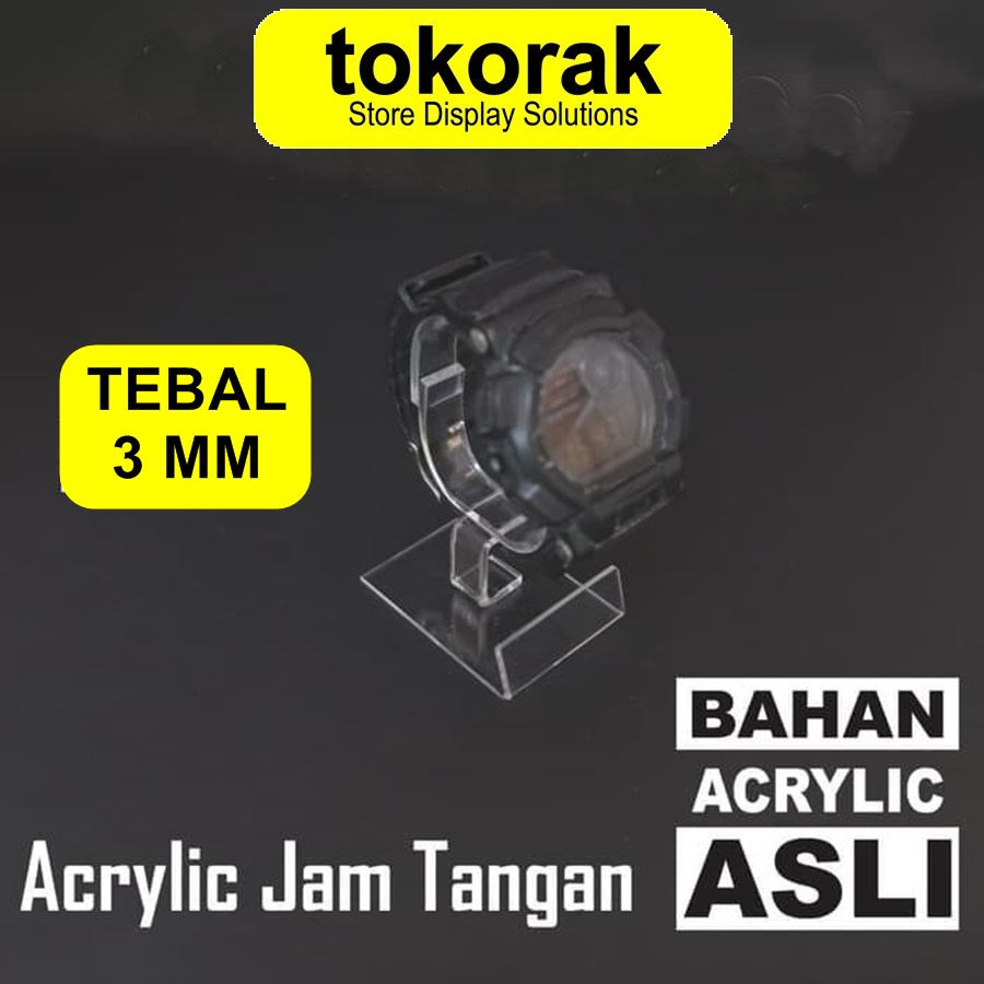 ACRYLIC JAM TANGAN AKRILIK ASLI MIKA STAND GELANG