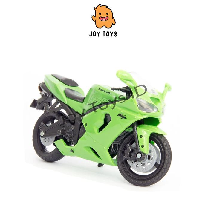 Diecast Miniatur Motor Kawasaki Ninja Zx6R Moge Skala 118 Hijau