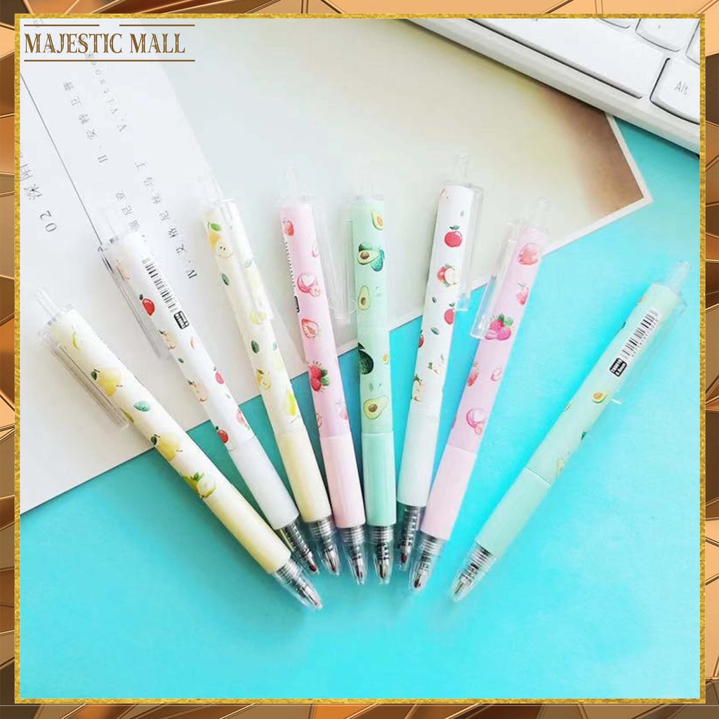 

Pulpen Gel Motif Buah Buahan Pulpen Pelajar Dan Kantor Pena Lucu Fruit Press Gel Pen Import COD 600