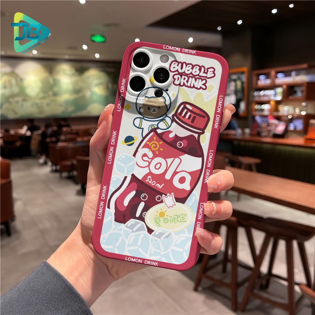 CUSTOM CASE SOFTCASE SILIKON PROCAMERA BUBLE DRINK CUSTOM XIAOMI REDMI 6A 8 8A PRO 9 9A 9C 10A NOTE 8 9 10 10S POCO M3 M4  JB6749