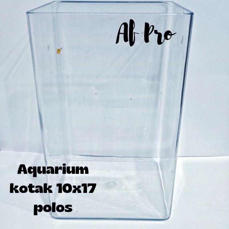 Aquarium Kotak 10 cm x 17 cm Polos