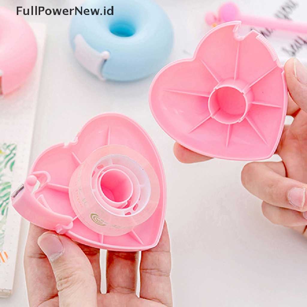 Power 1PC Pemotong Tape Dispenser Bentuk Hati Donat Untuk Tape Extension Bulu Mata ID