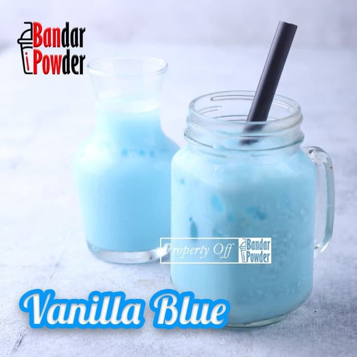 

Bubuk Minuman Vanilla Blue Mix Gula 1kg - Serbuk Bubble Drink Premium