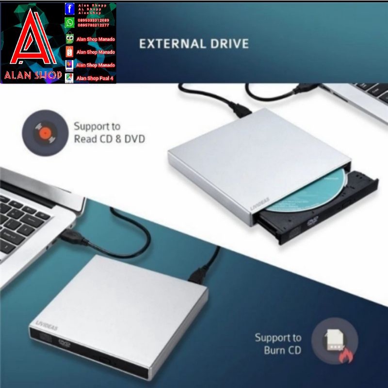DVD RW EXTERNAL PORTABLE