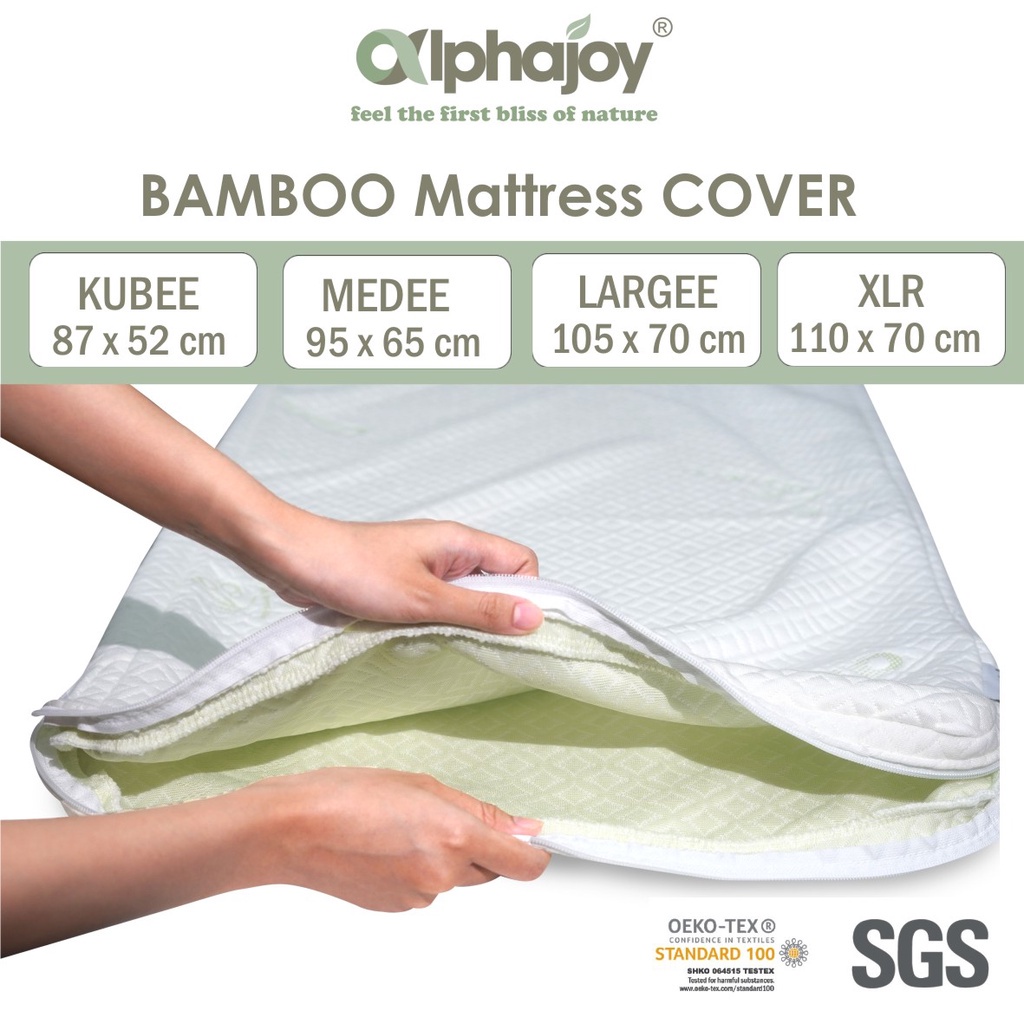 ALPHAJOY BAMBOO JACQUARD MATTRESS COVER - SARUNG MATRAS KASUR BAYI