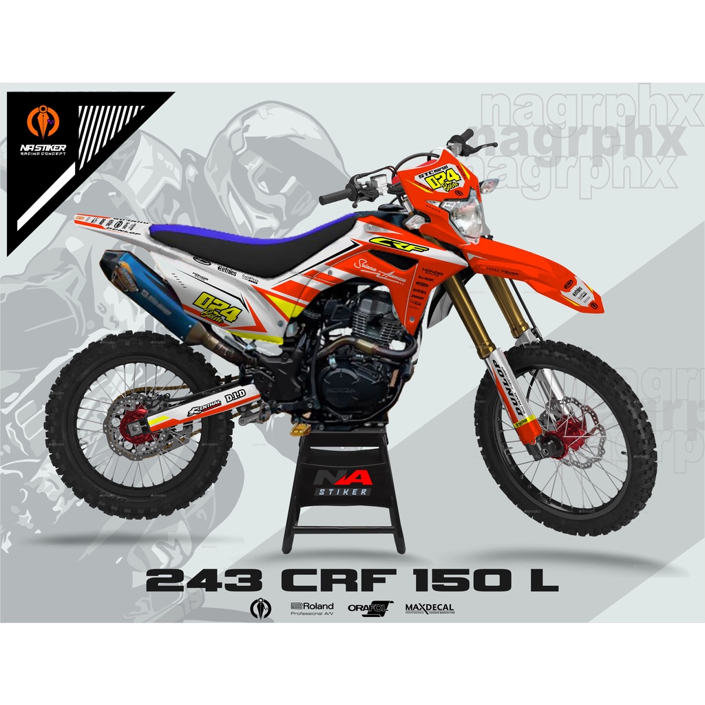 DECAL CRF 150L SIMPEL FULLBODY OREN NASTIKER CRF-243