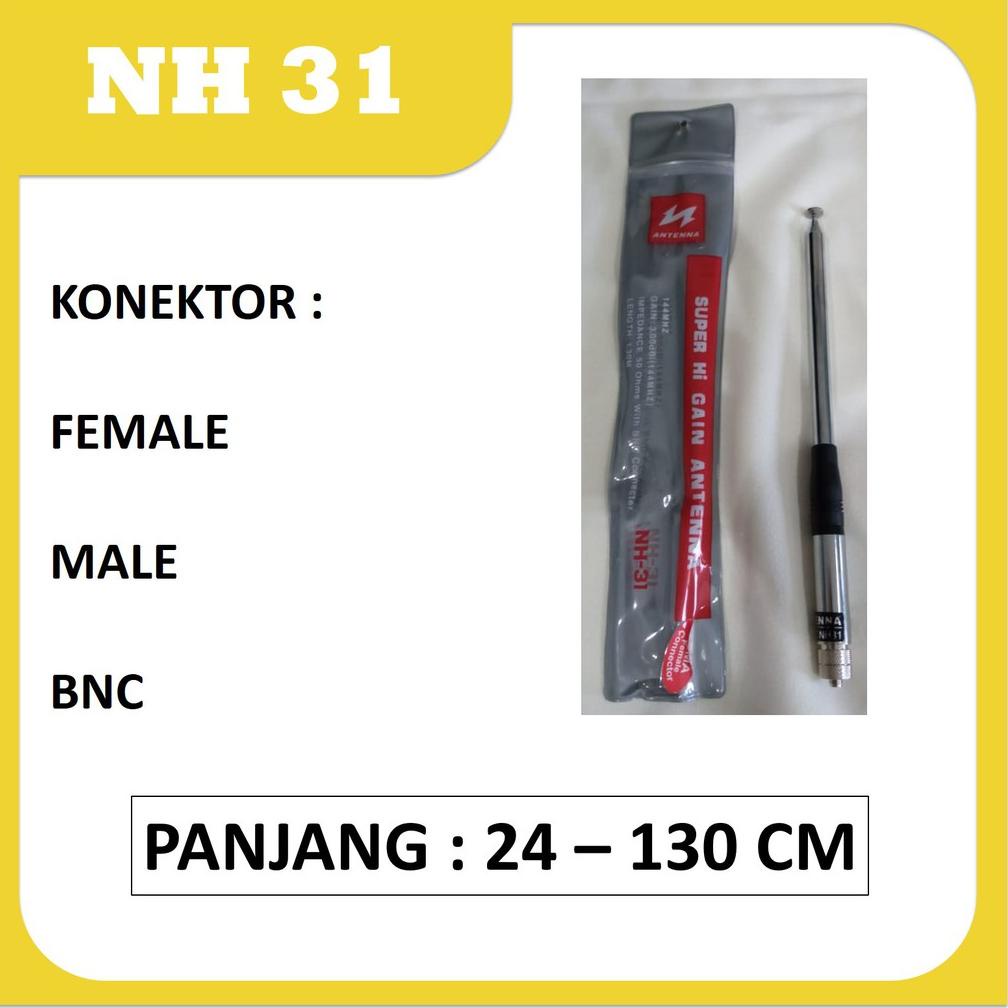 [KN87J5842] Antena NAGOYA NH 31, ht super stik hi gain murah terbaik superstik tarik terbaik Baofeng