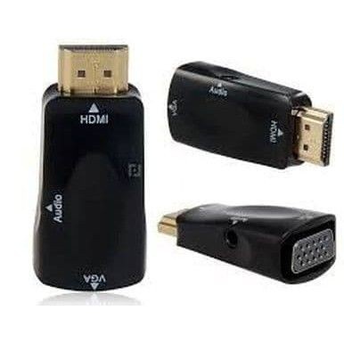 converter Hdmi to vga +audio dongle kecil / Converter hdmi to vga Dongle kecil