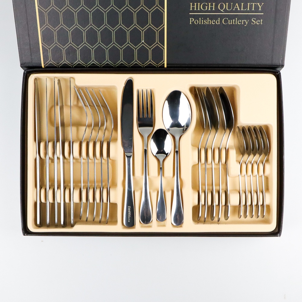 Royal Cutlery Set Perlengkapan Makan Sendok Garpu Pisau 24PCS