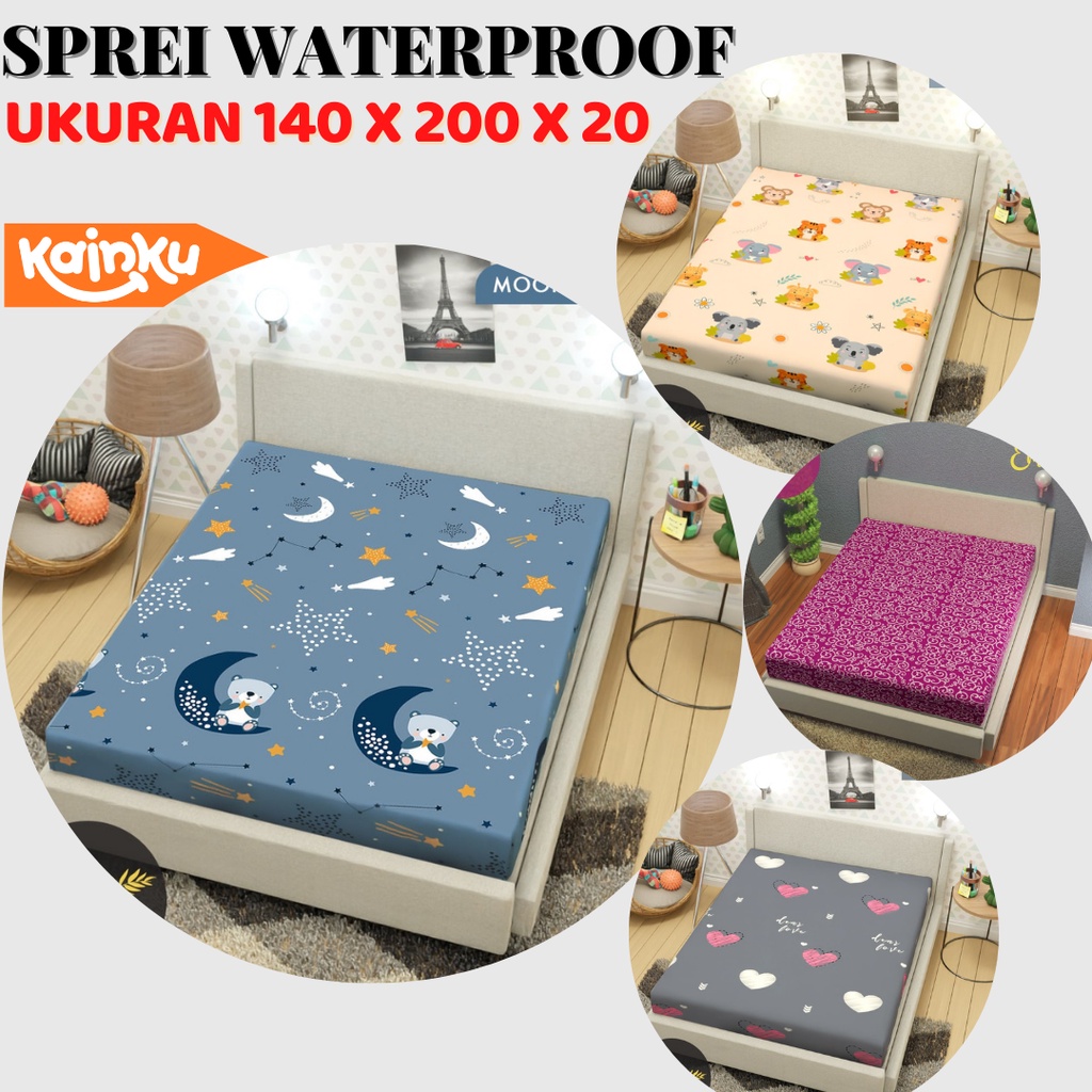 Sprei ompol 140x200 100% waterproof anti geser