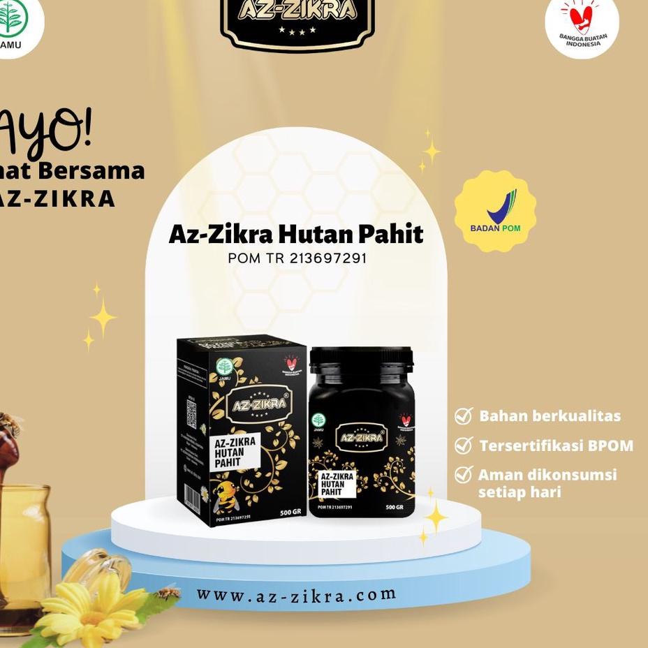 

COD [KI3] Madu Azzikra Az-Zikra Kemasan Baru 500gr ASLI ( Hutan Herbal Sarang ) Super dan Hitam