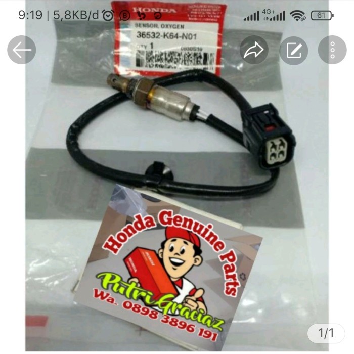 (:(:(:(] Sensor 02 oksigen oxgen new CBR250RR CBR 250RR 36532-K64-N01 36532K64N