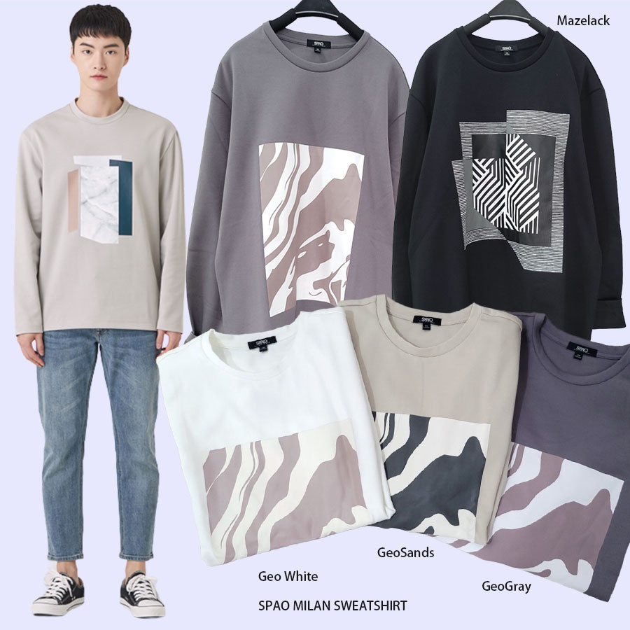 SPAO MILAN SWEATSHIRT Baju Atasan Sweater Branded
