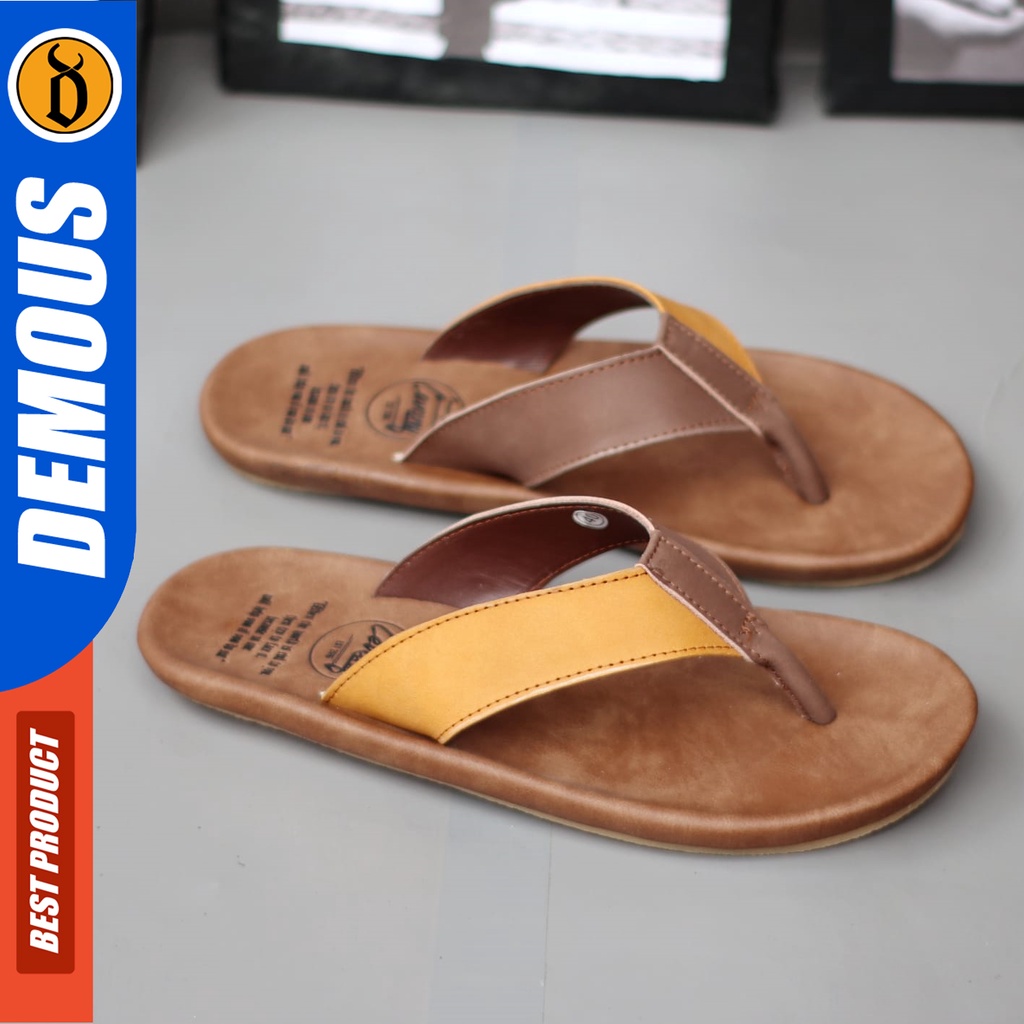 DEMOUS Wallet - Sandal Jepit Pria Kulit Asli