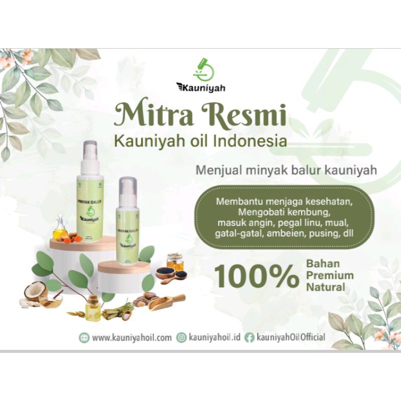 KNB KAUNIYAH OIL 100% ORIGINAL MINYAK BALUR by Ummu Balqis Natural HEALING Oil 100ml 50ml