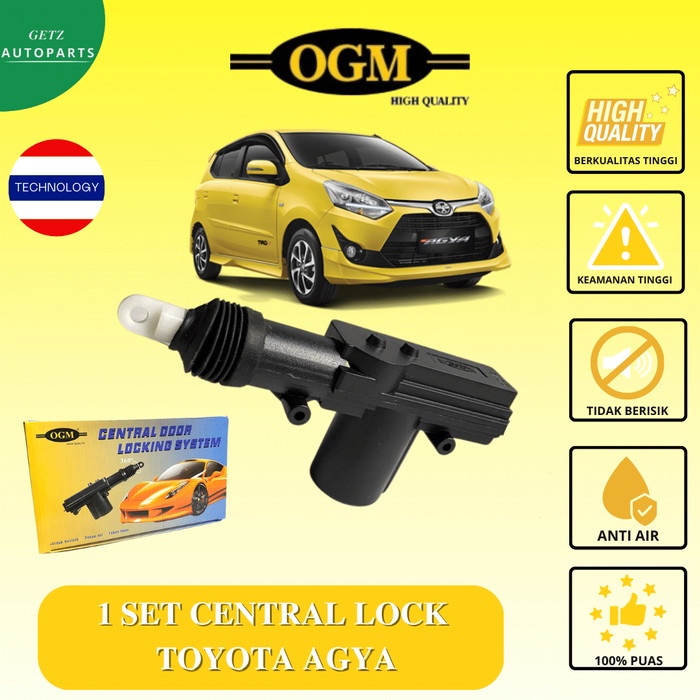 Central Lock Sentral Lock Central Door Lock System Centrallock Komplit 4 Pintu Kunci Mobil Toyota Ag