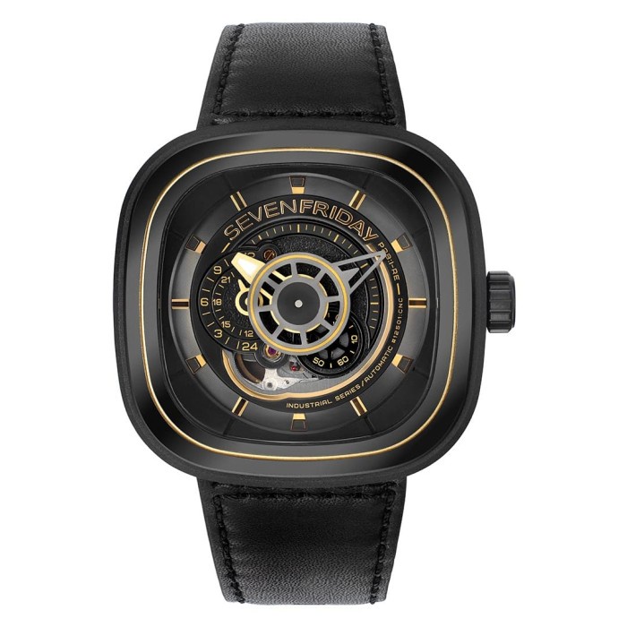 {CollectionStore} SEVENFRIDAY P2B/02 Official Jam Tangan Hitam Pria Revolution P-Series Limited