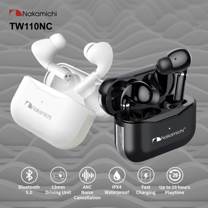 NAKAMICHI TW 110NC ANC TRUE WIRELESS EARPHONE TWS