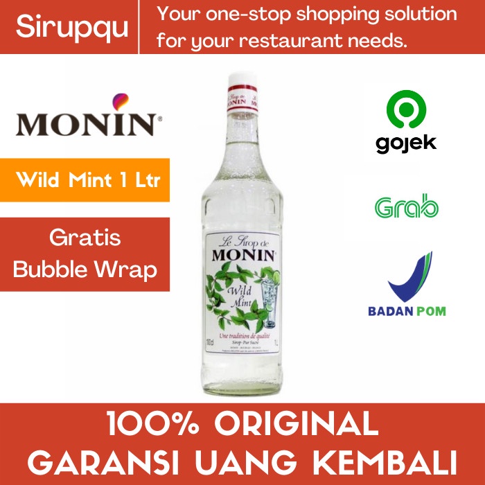 

MONIN WILD MINT/ MOJITO MINT SYRUP 70 CL 700 ML