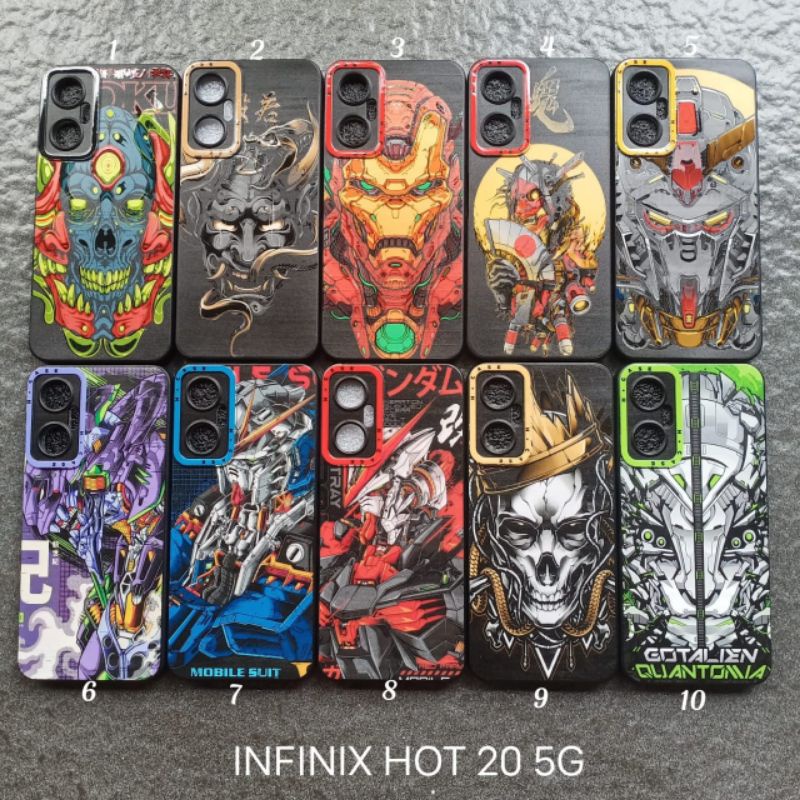 Case gambar infinix Hot 20 5G motif cowok soft case softcase softshell silikon cover casing kesing housing