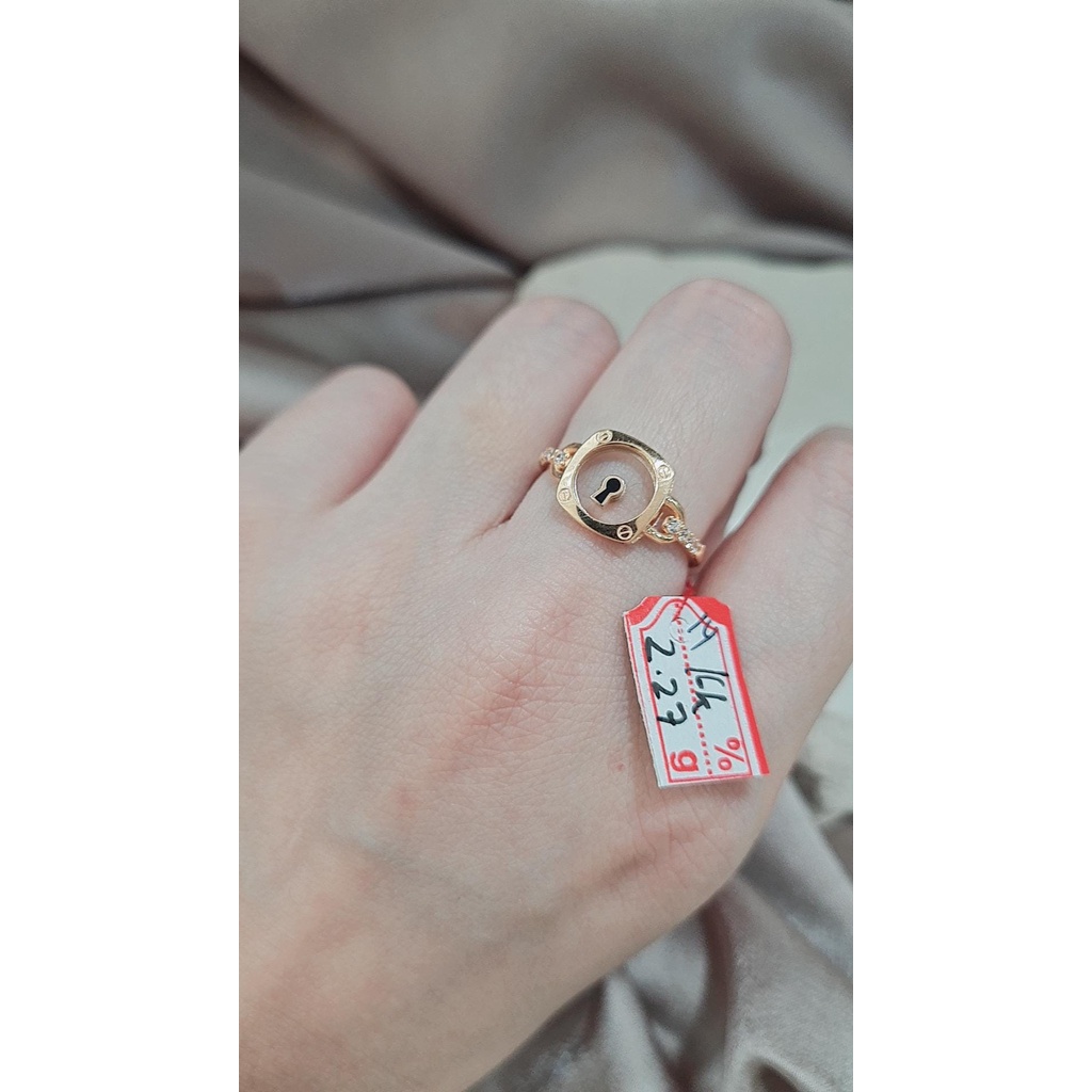 Cincin Fashion Emas kadar 16k 70% 700