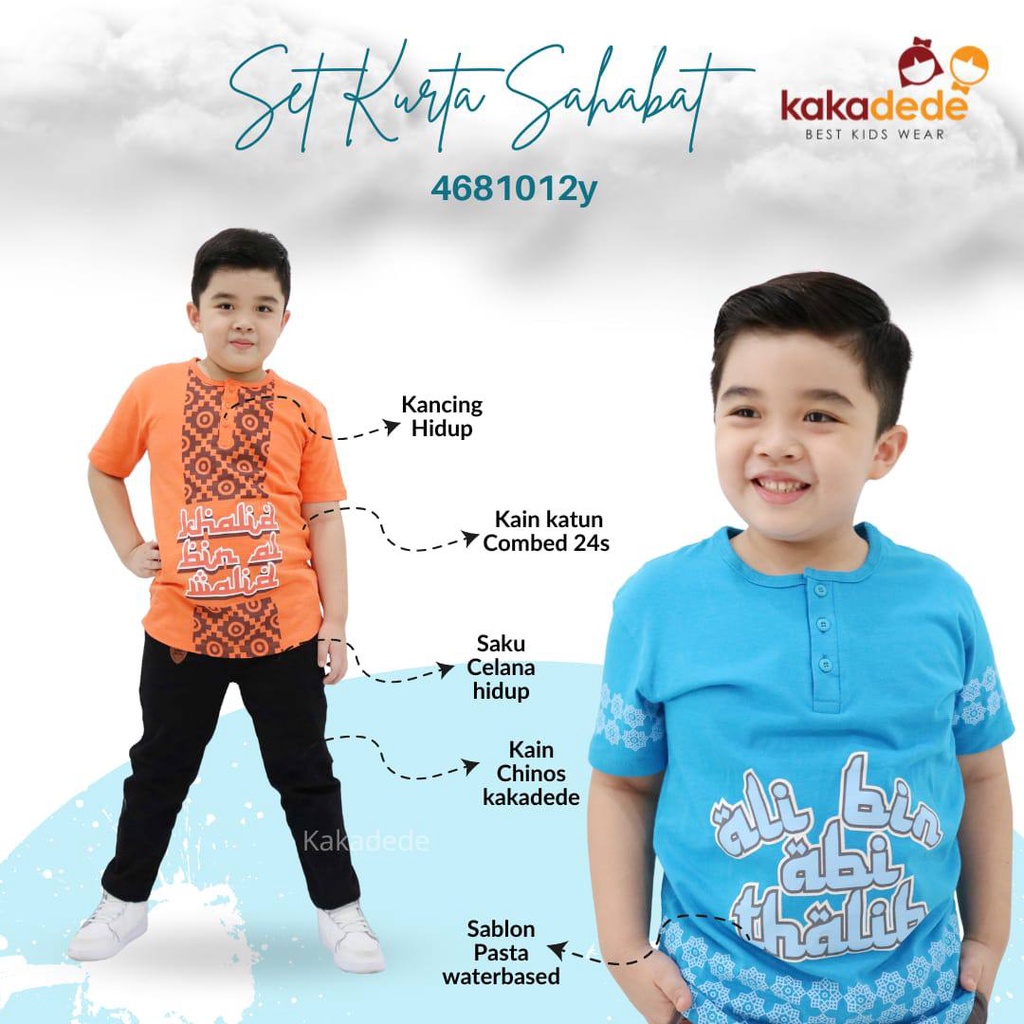 Setelan anak Kurta Sahabat Rosul by Kakadede