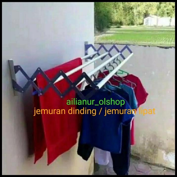 Jemuran Dinding / Jemuran Lipat / Jemuran Baju / Jemuran Tarik Lipat